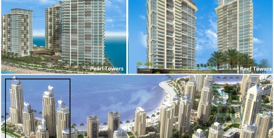 Pearl & Reef Towers Emaar Giga Defence DHA Karachi Residential Highrise High rise construction tower crane